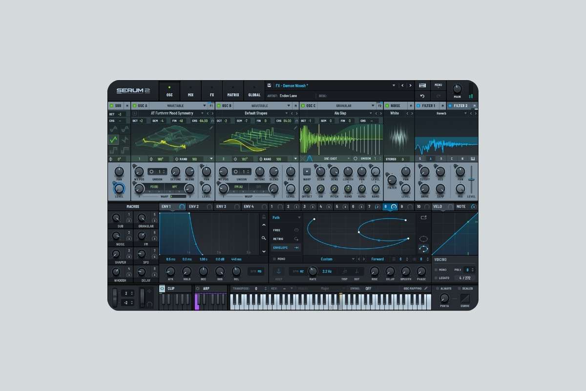 Serum is a versatile digital synth that's good for basslines